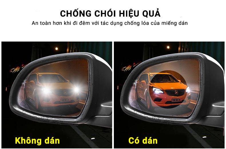 Miếng dán chống nước gương chiếu hậu xe hơi