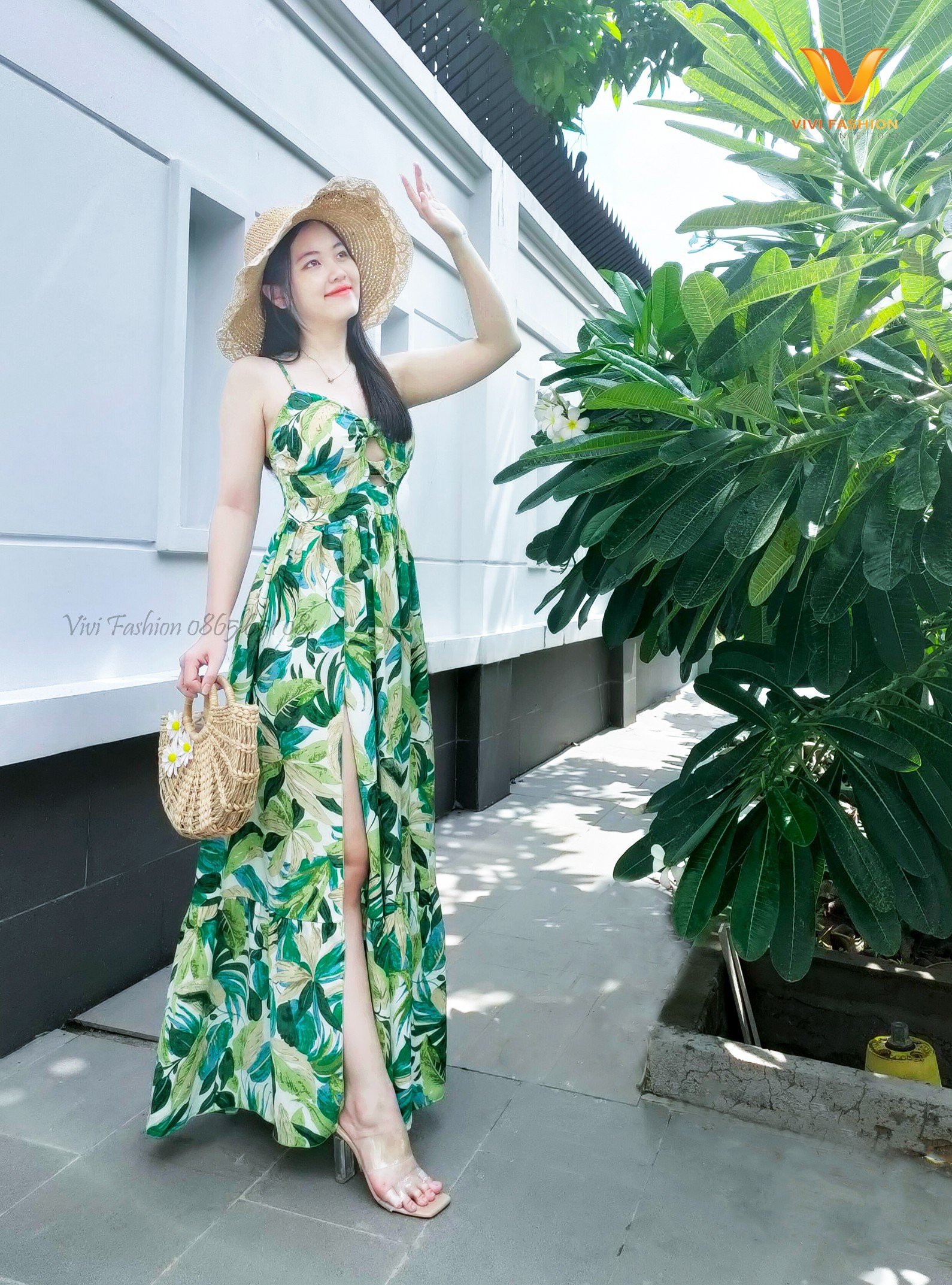 ĐẦM MAXI LỤA MANGO CAO CẤP ĐẦM MAXI HAI DÂY XẺ TÀ ĐI BIỂN ĐI DU LỊCH