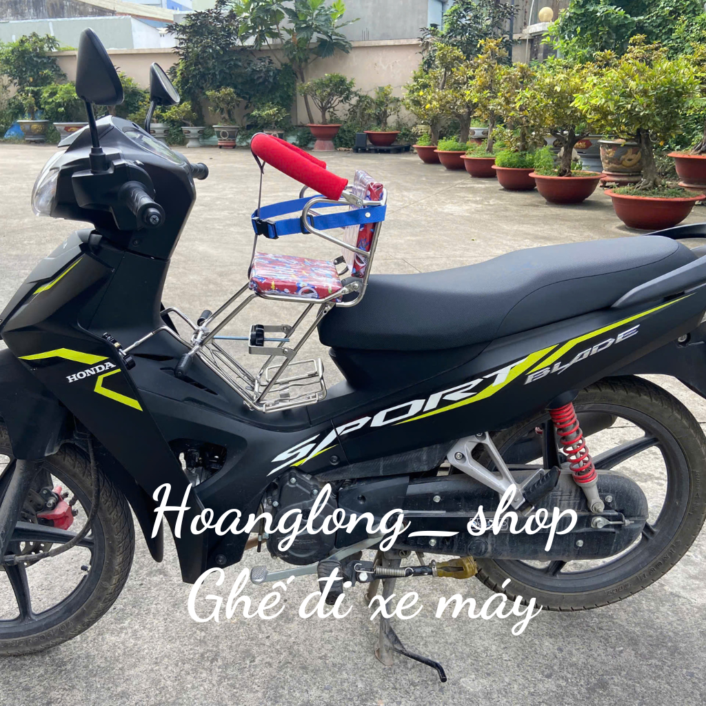 Ghế đi xe máy cho bé, an toàn chắc chắn