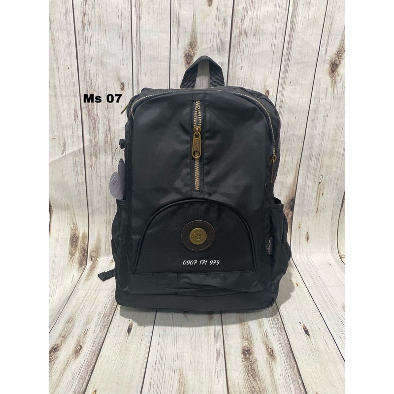 [HCM]Ba Lô Laptop Vải Dù Kipling Vnxk Logo Đồng - Ms 07