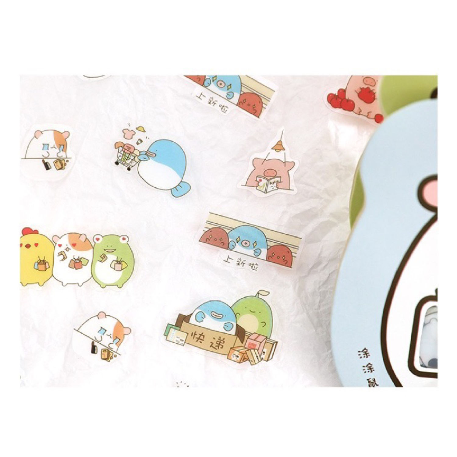 Gói 50 Hình Dán Sticker Molang Phiên Bản Mới Siêu Xinh