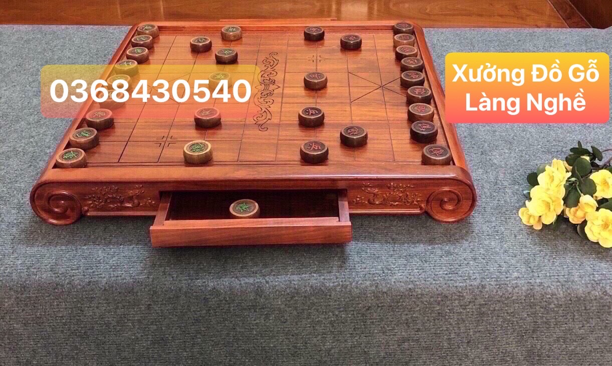 [ Xả Lỗ ] Bàn Cờ Tướng Gỗ Hương Cao Cấp [ Bàn Cờ Tướng - Hàng Loại 1 ]