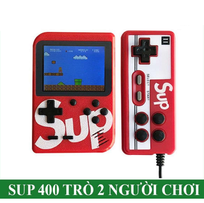 Máy chơi game sup đôi 400 1+1 400 game tặng kèm tay game chơi 2 người chơi - giao màu ngẫu nhiên