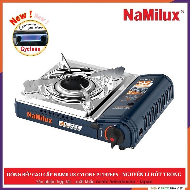 [HCM]Bếp Gas Mini Cao Cấp Cyclone NaMilux PL 1926PS