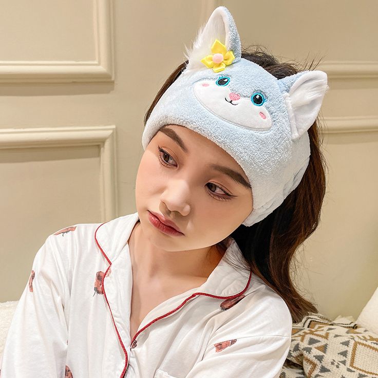 (BDRM14) Băng đô rửa mặt trang điểm hình con cáo