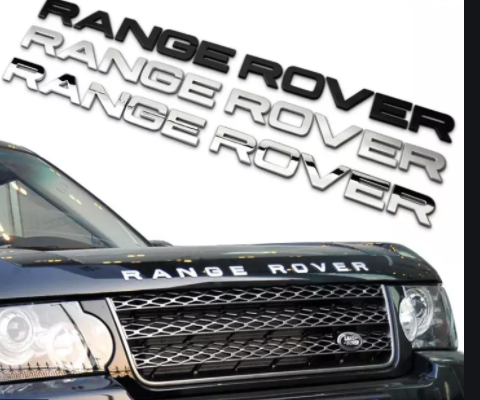 Tem Logo Chữ Nổi RANGE ROVER Trang Trí Xe
