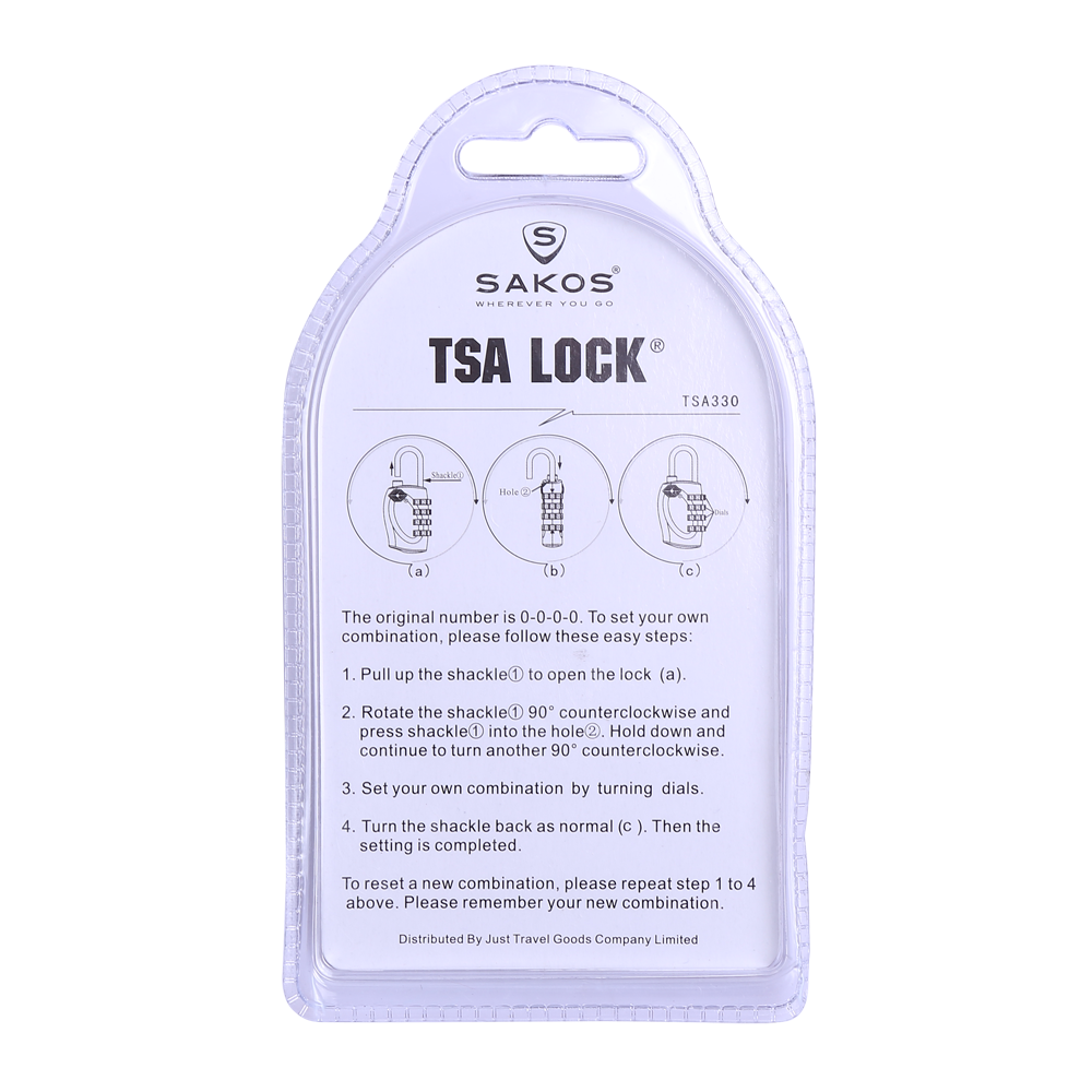 Ổ khóa du lịch TSA SAKOS YLA008 Bảo Vệ Hành Lý Tối Ưu