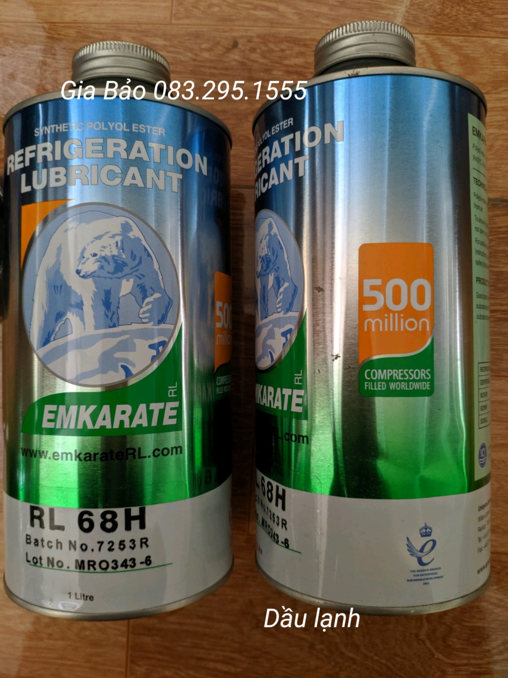 Dầu lạnh điều hòa ( dầu lạnh gấu ) - giá 1 lon