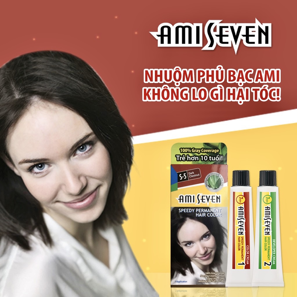 THUỐC NHUỘM PHỦ BẠC THẢO DƯỢC AMI SEVEN HÀN QUỐC