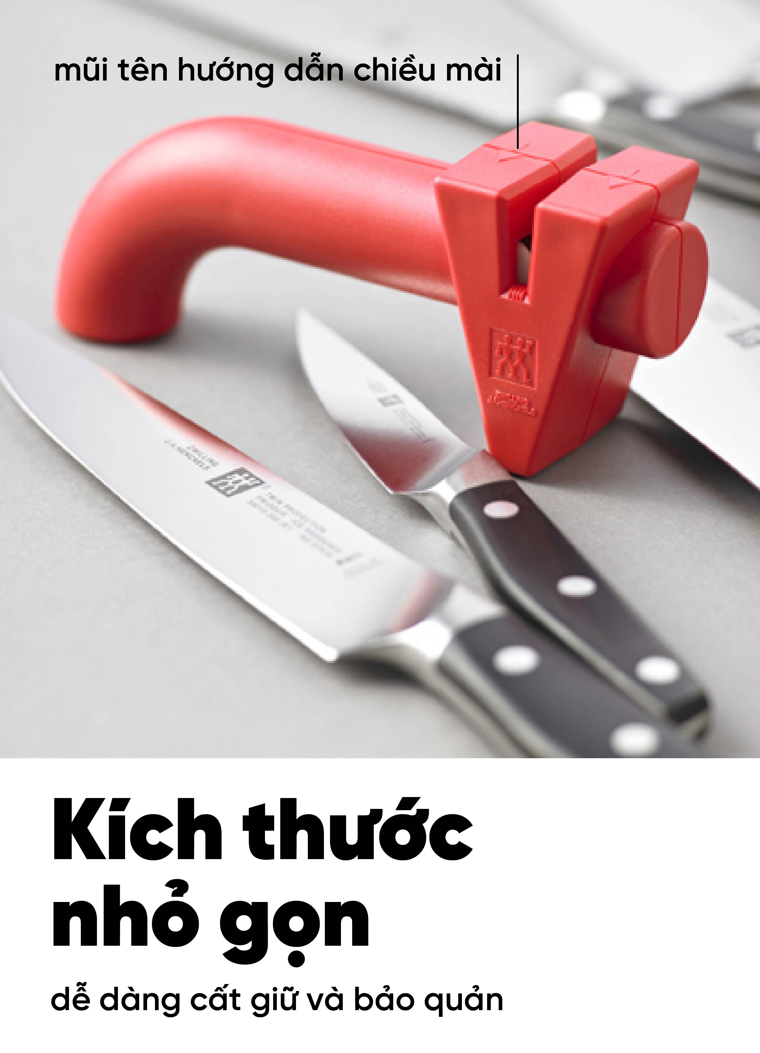 ZWILLING - Mài dao đỏ TWINSHARP