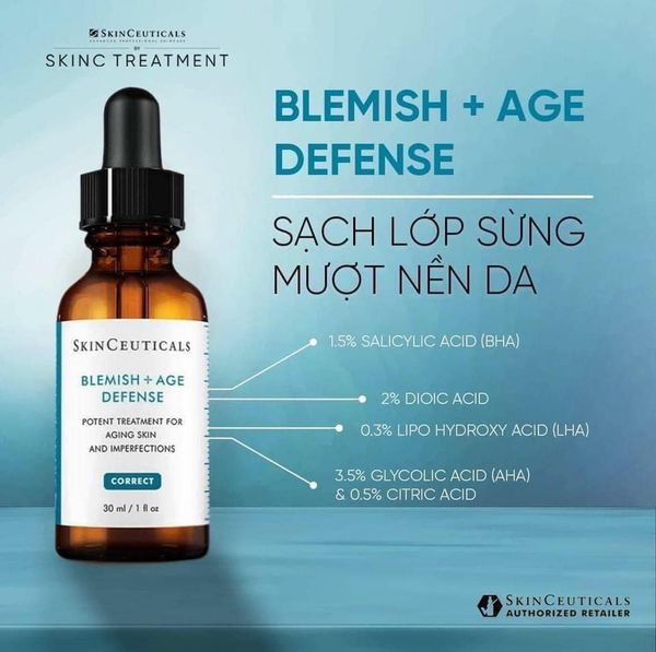 Serum Tinh Chất Skiinceuticals Blemish + Age Defense 4ml