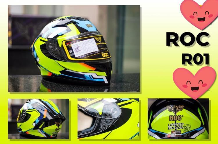 [HCM]Nón Fullface ROC R01 TẶNG KÈM PINLOCK