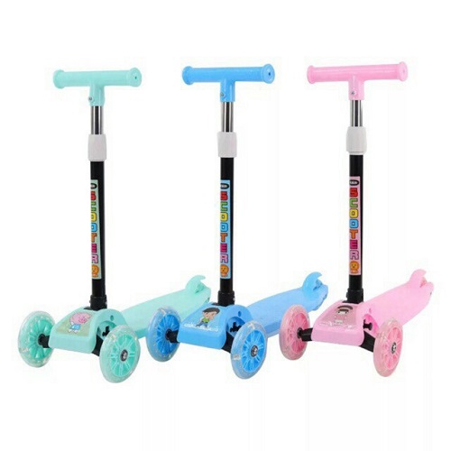 Xe Scooter, Chòi chân, Xe trượt cho bé 3 bánh có đèn chịu lực 90KG gấp gọn thông minh, đồ chơi giải trí cho bé ngoài trời.