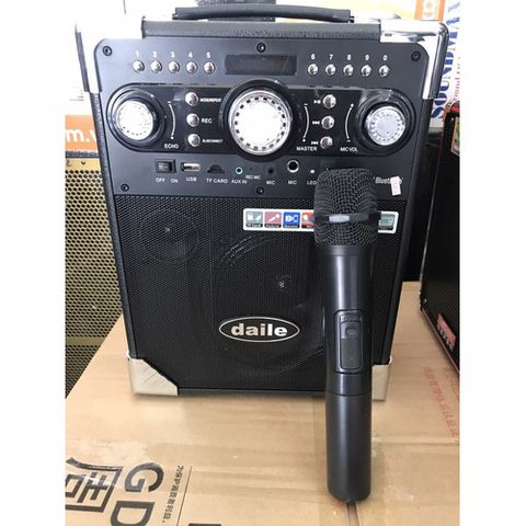 [HCM]Loa kéo di động Karaoke Bluetooth Daile S8 Tặng Kèm 1 Micro Không Dây