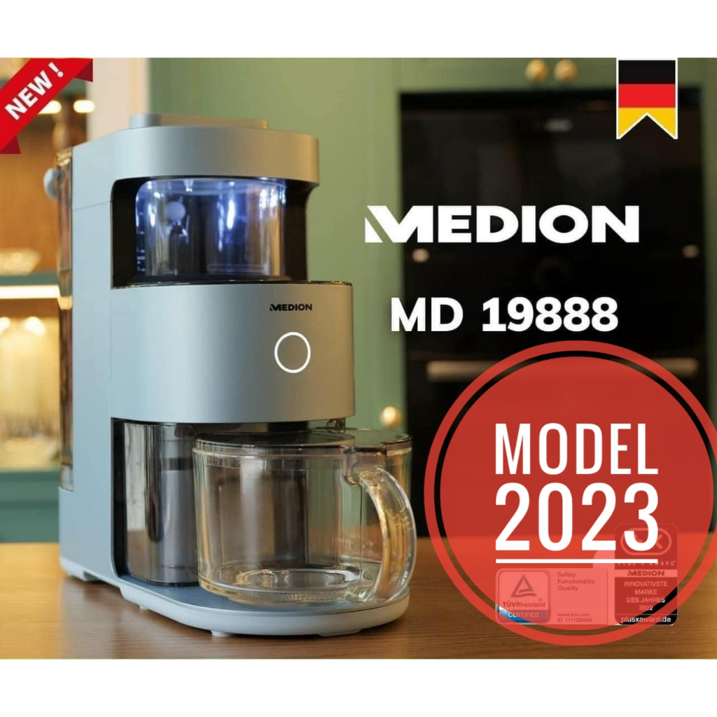 Medion md19888 soup cooker with mixer (soup maker, mixing and cooking, perfect for soups, baby food, smoothies, milkshake, almond milk, 1,200 watt, 11 programmes, self-cleaning function,)