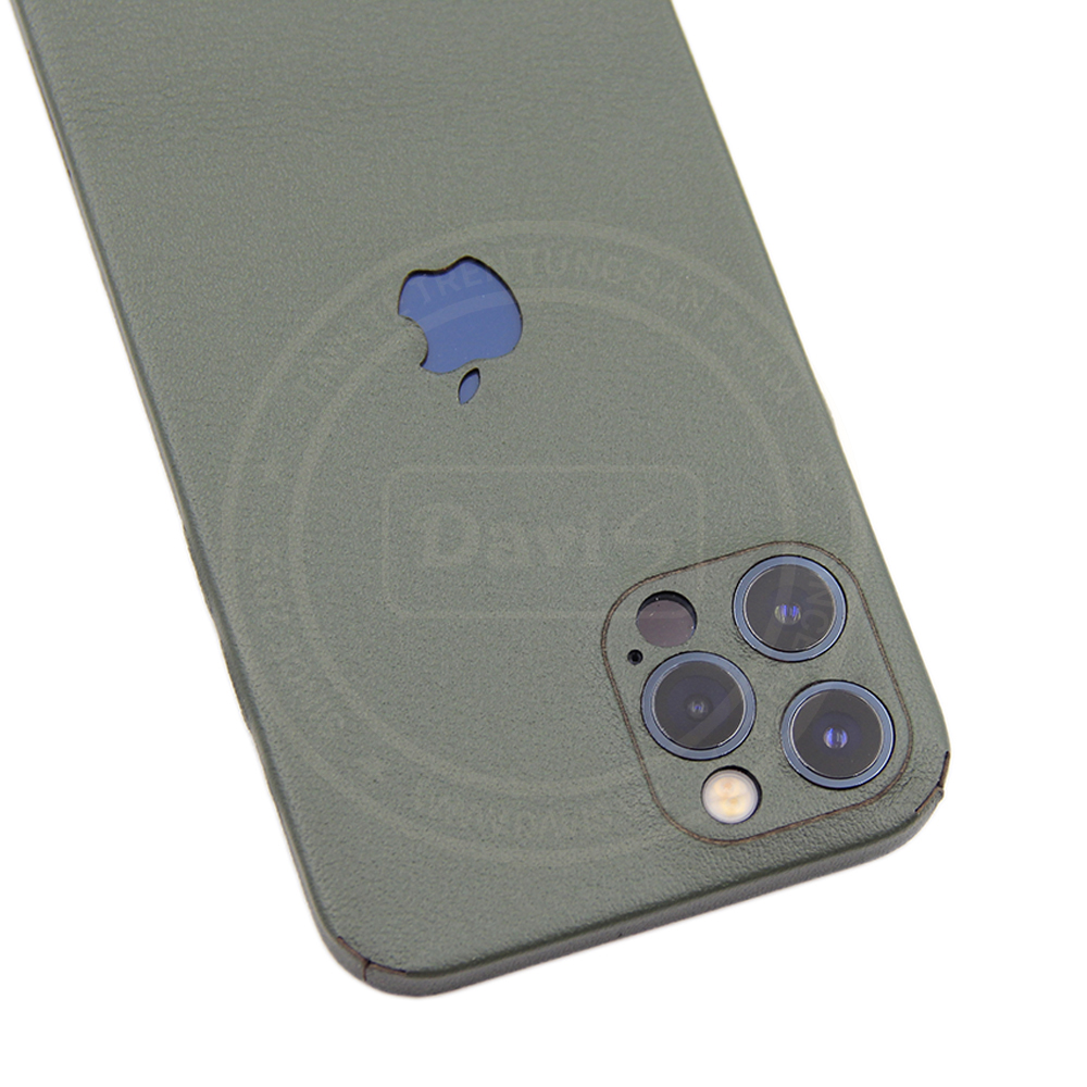Dán da full viền iphone 12 Pro Max, làm từ da thật cao cấp - Chính hãng Davis