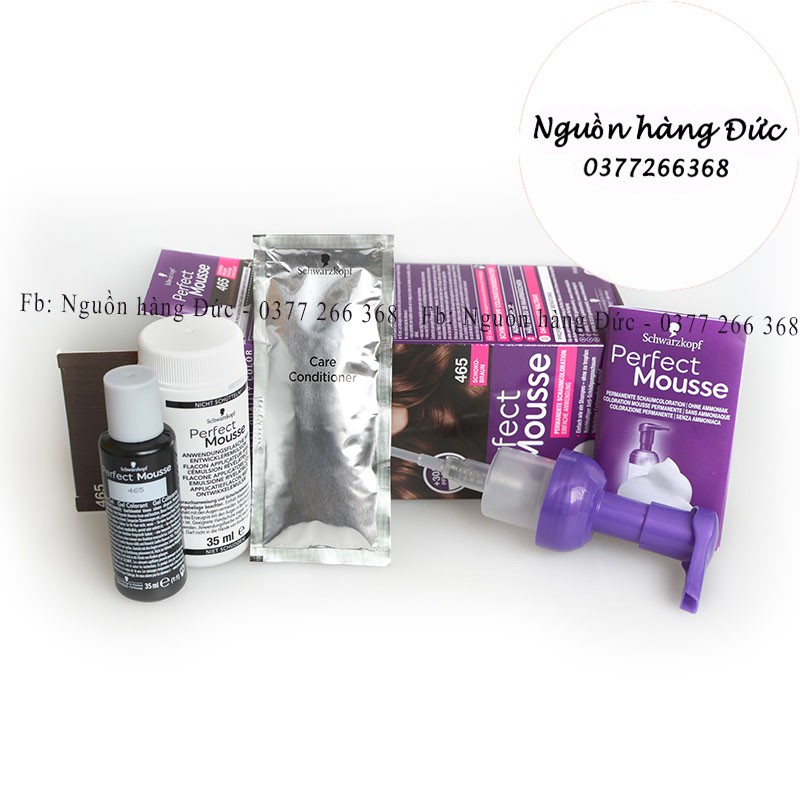 THUỐC NHUỘM TÓC PERFECT MOUSSE ĐỨC- KHÔNG HÔI- ÍT HÓA CHẤT NH.ẤT