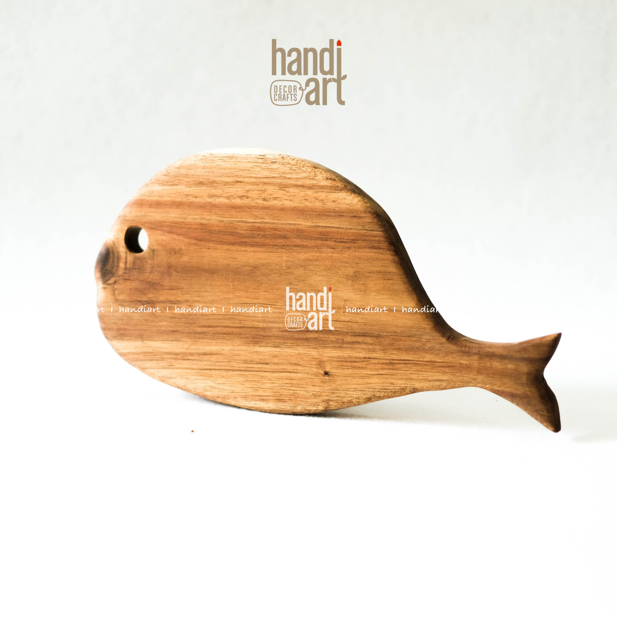 Thớt gỗ con cá, Thớt gỗ keo, Thớt gỗ decor