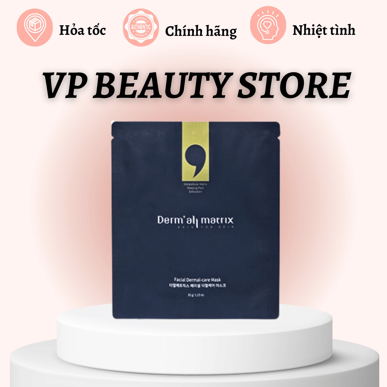 Mặt nạ dưỡng da thải độc derm all matrix mẫu mới