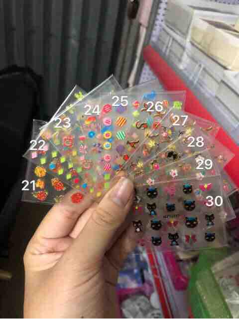 Sticker dán móng mẫu nhỏ