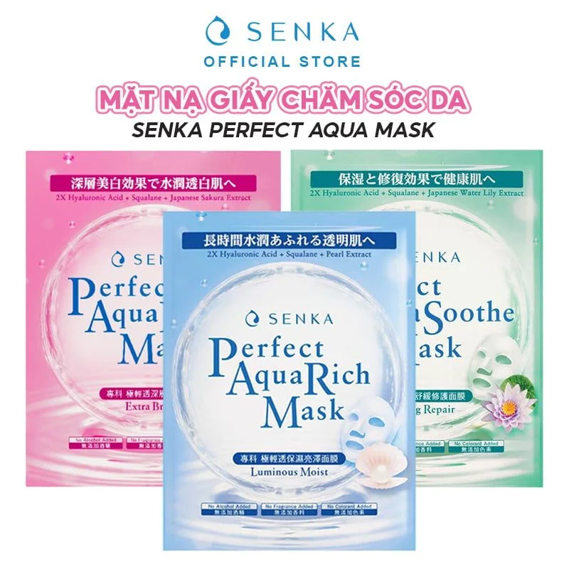 Mặt Nạ Senka Perfect Aqua 25ml