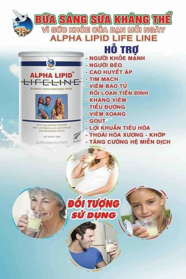 Sữa non Alpha Lipid hộp 450ml( C0MBO 4 HỘP )