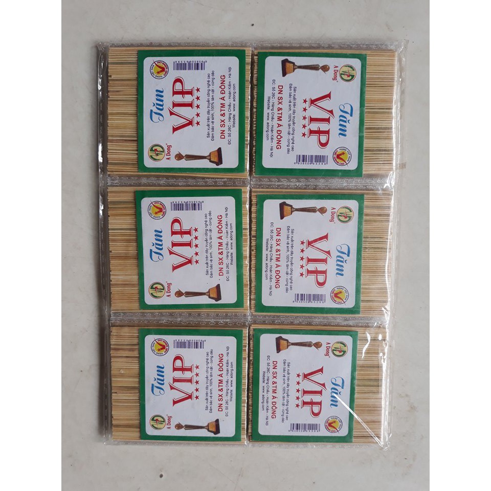 Vỉ 30 gói tăm xỉa răng Vip, tăm tre xỉa răng