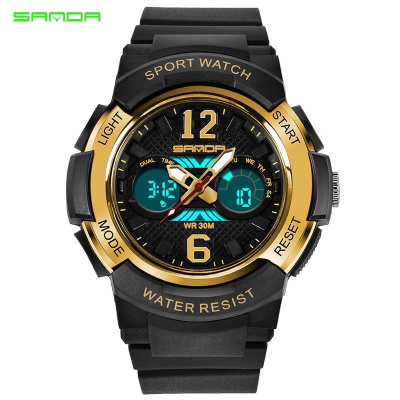Brand Watch new childrens watches outdoor sports children boys and girls LED digital waterproof childrens sports watch 757 - intl bán chạy