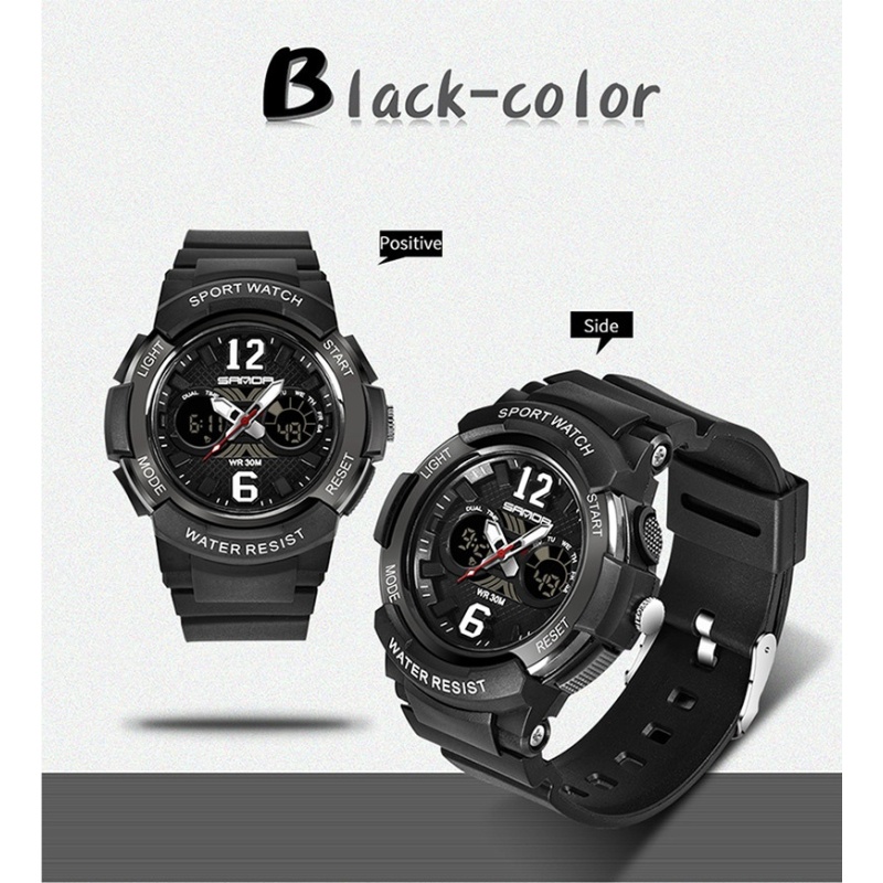 Casual Fashion Quartz Watches Mens Sports Digital Watch Kids Girl Shock Resistant Waterproof Clock Women Relogio Masculino - intl bán chạy