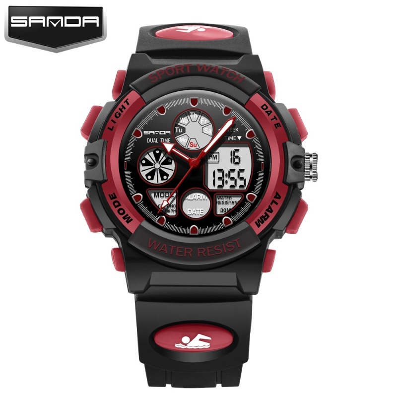 Nơi bán Children Sports Watches Fashion LED Quartz Digital Watch Boys Girls Kids Waterproof Wristwatches for Gifts 116 - intl