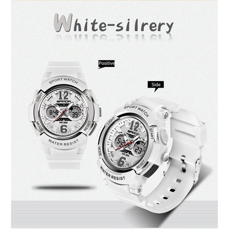 Nơi bán Watches Children Colorful LED Back Light Sport Kids Wristwatches Alarm Chronograph 30m Waterproof Calendar Clock 2017 Gift - intl