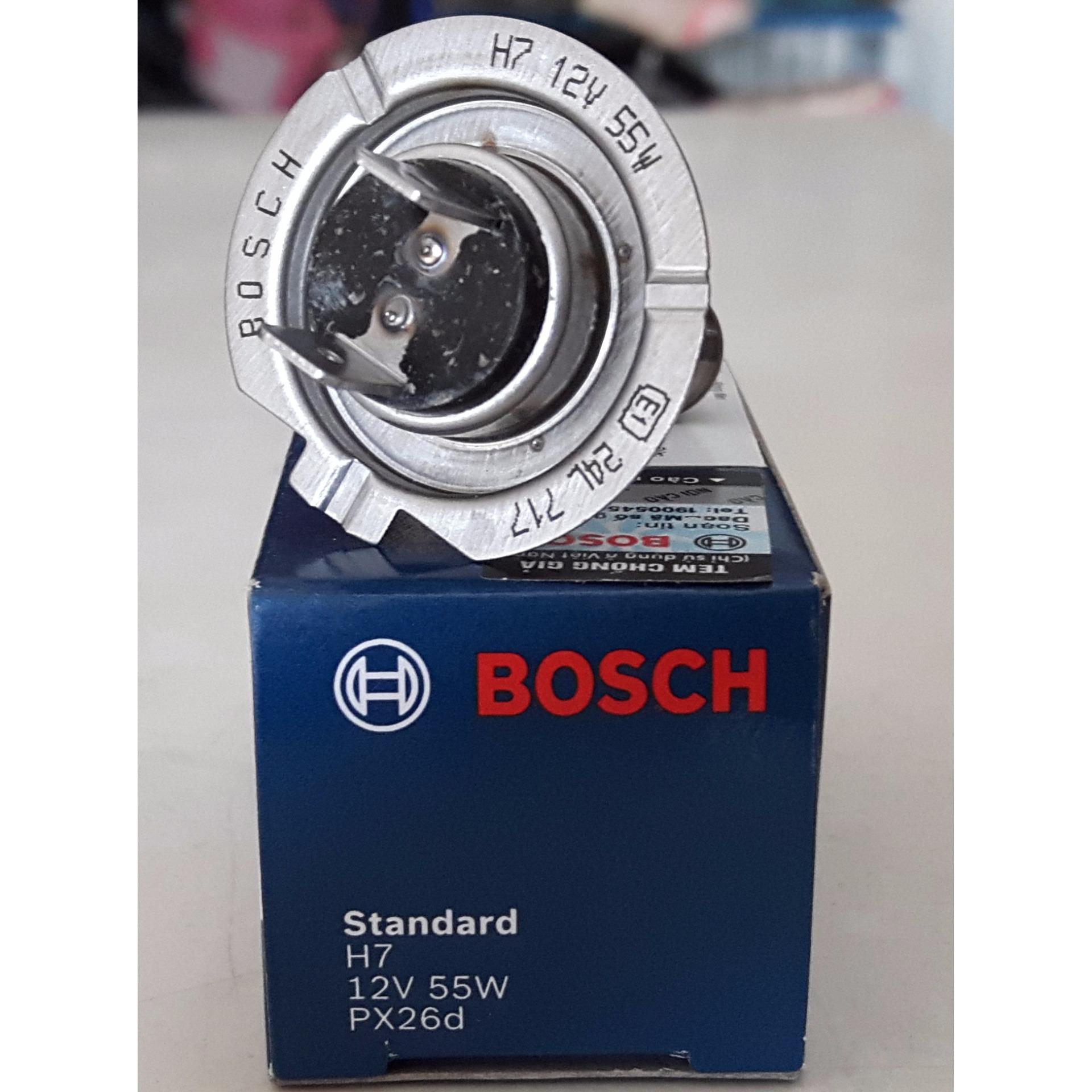 1 Bóng Đèn BOSCH H7 - 12V 55W - Made in Korea.