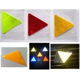 1 miếng Sticker Tam Giác phản quang lưới kim cương (đỏ)