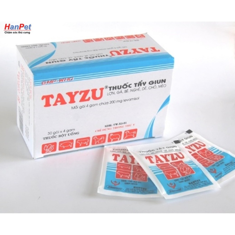 HCM-10 gói tẩy giun định kỳ cho chó mèo - gói 4gr ( 403)-HP10519TC