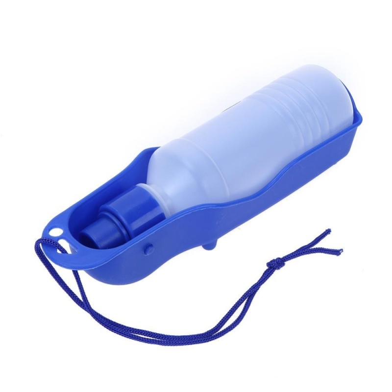 【companionship】1pc 250ml Portable Tool Sport Water Bottle Pet Dog Drinking Fountain(Blue) - intl
