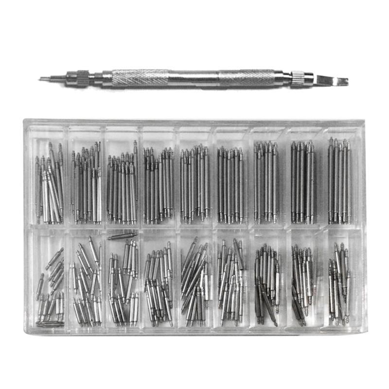 360 cái Thép không gỉ Chuyên Nghiệp Dây Liên Kết Chân Thanh Lò Xo với Tẩy Trang Đồng Hồ Công Cụ Sửa Chữa 8-25 mét các loại Kích Thước-quốc tế bán chạy
