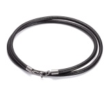 4 mét Thép không gỉ Tôm Hùm Khóa Đen Chính Hãng Dây Chuyền Vòng Đeo Cổ Cho Nam & Nữ 60 cm Dài-quốc tế