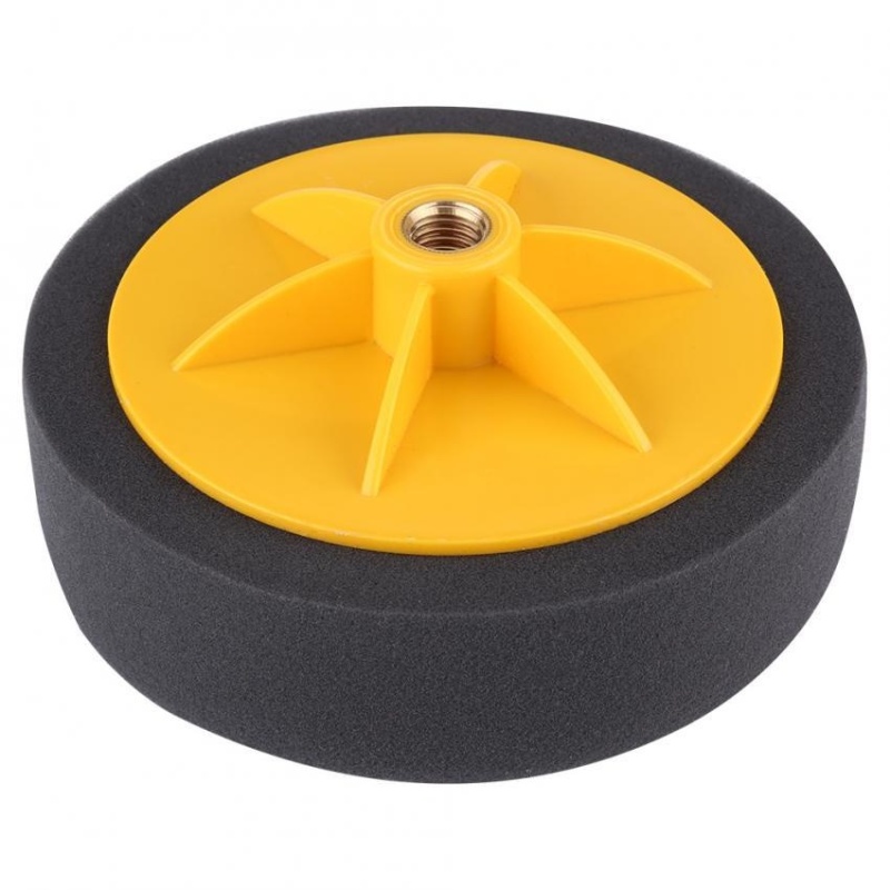 6 inch/15 cm Xốp Bánh Đánh Bóng Tẩy Lông Lót Bộ Dụng Cụ cho Xe Máy Đánh Bóng (Màu Đen)-quốc tế