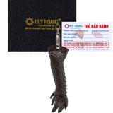 TH8231 - Móc khóa da cá sấu  màu xanh rêu