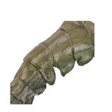 TH8237 - Móc khóa da cá sấu  gai đuôi màu rêu