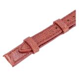 TH8419 - Dây đồng hồ  da đà điểu màu vàng