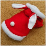 áo chó mèo cao cấp kiểu áo khoác bông tai thỏ đỏ size xl ( dành cho chó mèo 5 - 8 kg) c1
