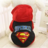 áo chó mèo cao cấp kiểu áo khoác nỉ siêu nhân size xl (dành cho chó mèo 5 - 8 kg) 1