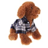 áo chó mèo cao cấp kiểu áo sơ mi sọc size m ( dành cho chó mèo 1 - 3 kg) b1