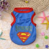 áo chó mèo cao cấp kiểu áo thun siêu nhân  mát mẻ size m (dành cho chó mèo 1 - 3 kg)