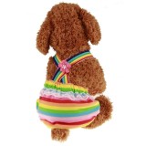 áo chó mèo cao cấp kiểu quần áo yếm có dây đai  size l ( dành cho chó mèo 3 - 5 kg) sọc a1