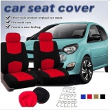 Áo trùm ghế ô tô thể thao vải cao cấp 100% polyester mát (Bộ 2 cái) màu Đỏ