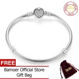 BAMOER Free Shpping 925 Sterling Silver 17CM-20CM Classic Snake Chain Bangle & Bracelet for Women Sterling Silver Jewelry PAS916