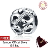 BAMOER Free Shpping 925 Sterling Silver Infinity Love Beads Fit Original Charm Bracelet Fine Jewelry Gift For Lover SCC141