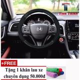 [TẶNG KHĂN LAU XE CAO CẤP] Bao vo lang oto - Bọc vô lăng ô tô sợi cacbon và da cao cấp kiểu dáng thể thao